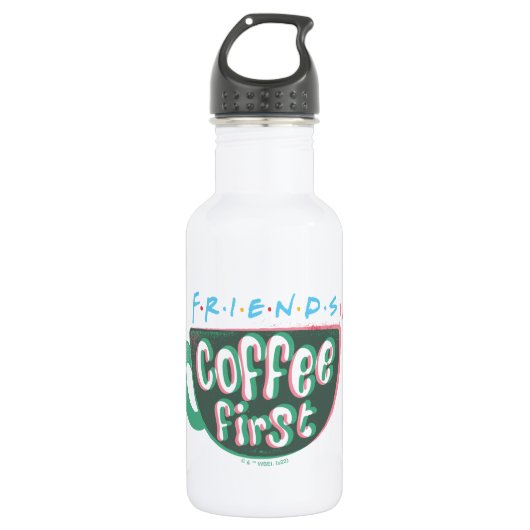 FRIENDS™ | Koffie eerst Waterfles (Voorkant)