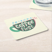 FRIENDS™ | Koffie eerste Kartonnen Onderzetters (Schuin)