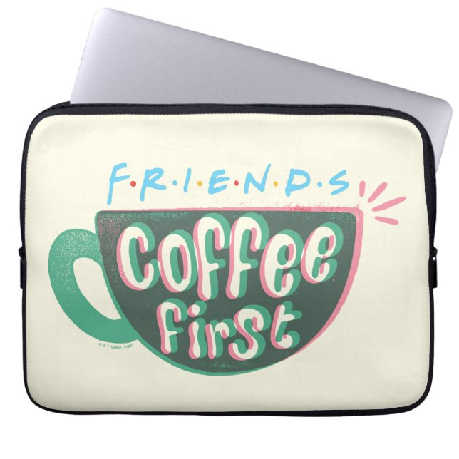 FRIENDS™ | Koffie eerste Laptop Sleeve (Voorkant)