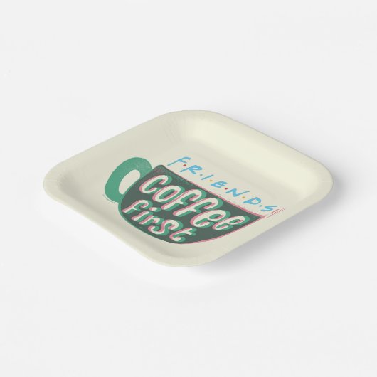 FRIENDS™ | Koffie eerste Papieren Bordje (Gebogen)