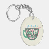 FRIENDS™ | Koffie eerste Sleutelhanger (Voorkant Links)