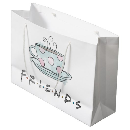 FRIENDS™ | Koffie-Mok Waterverf Groot Cadeauzakje (Voorkant Gekanteld)