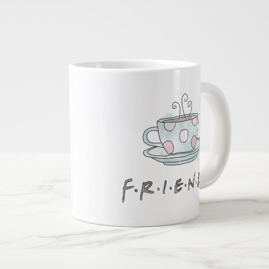FRIENDS™ | Koffie-Mok Waterverf Grote Koffiekop (Voorkant rechts)