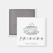 FRIENDS™ | Koffie-Mok Waterverf Magneet (Voorkant / Achterkant)