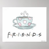FRIENDS™ | Koffie-Mok Waterverf Poster (Voorkant)