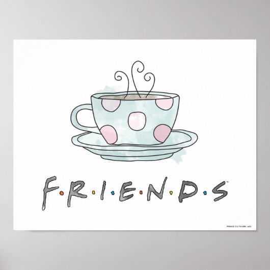 FRIENDS™ | Koffie-Mok Waterverf Poster (Voorkant)