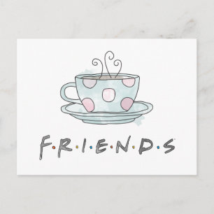 FRIENDS™   Koffie-Mok Waterverf Uitnodiging Briefkaart
