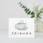 FRIENDS™ | Koffie-Mok Waterverf Uitnodiging Briefkaart (Staand voorkant)