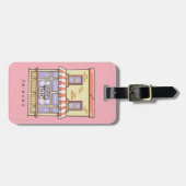 FRIENDS™ | Koffiewinkel voor Cartoon in centrale p Bagagelabel (Voorkant horizontaal)