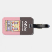 FRIENDS™ | Koffiewinkel voor Cartoon in centrale p Bagagelabel (Achterkant horizontaal)