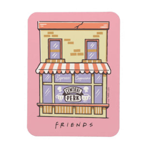 FRIENDS™   Koffiewinkel voor Cartoon in centrale p Magneet