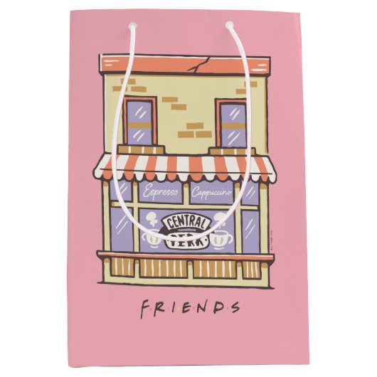 FRIENDS™ | Koffiewinkel voor Cartoon in centrale p Medium Cadeauzakje (Voorkant)