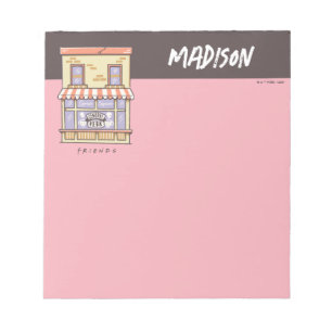 FRIENDS™   Koffiewinkel voor Cartoon in centrale p Notitieblok