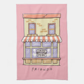 FRIENDS™ | Koffiewinkel voor Cartoon in centrale p Theedoek (Verticaal)
