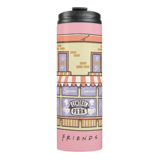 FRIENDS™ | Koffiewinkel voor Cartoon in centrale p Thermosbeker (Voorkant)
