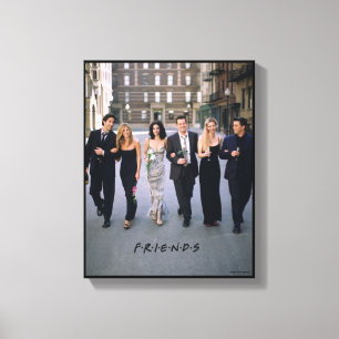 FRIENDS™ Koppels in formele kleding Canvas Afdruk