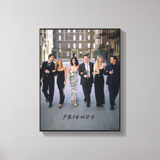 FRIENDS™ | Koppels in formele kleding Canvas Afdruk (Voorkant)