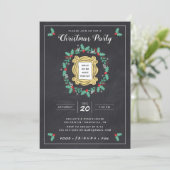 FRIENDS™ | Krijtbord Kerstfeest Uitnodiging (Staand voorkant)