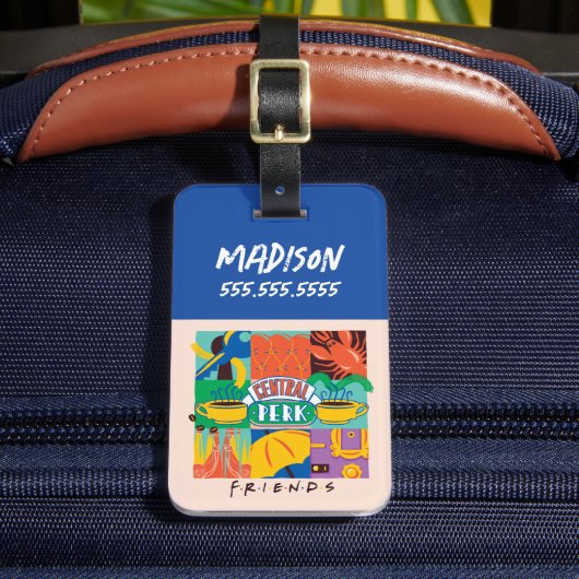 FRIENDS™ | Levendige beelden met centrale perk Bagagelabel (Voorkant Insitu 2)