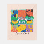 FRIENDS™ | Levendige beelden met centrale perk Fleece Deken (Voorkant)
