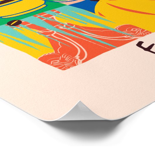 FRIENDS™ | Levendige beelden met centrale perk Poster (Hoek)