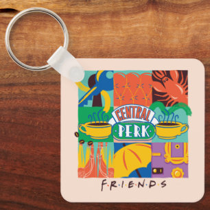 FRIENDS™   Levendige beelden met centrale perk Sleutelhanger