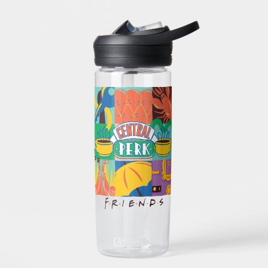 FRIENDS™ | Levendige beelden met centrale perk Waterfles (Links)