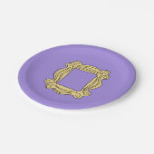 FRIENDS™ | Lijst peulgat Papieren Bordje (Gekanteld)