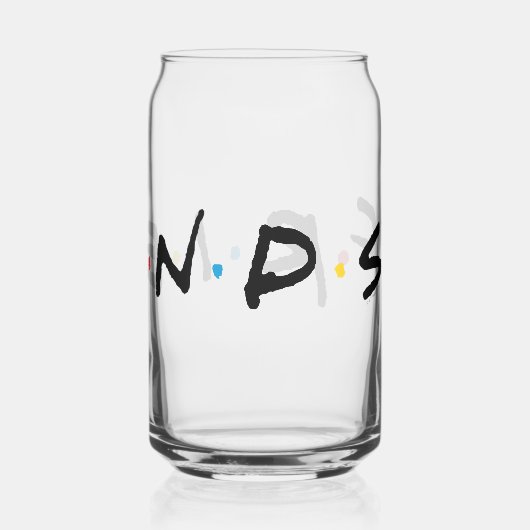 FRIENDS™ Logo Blikvorm Glas (Achterkant)