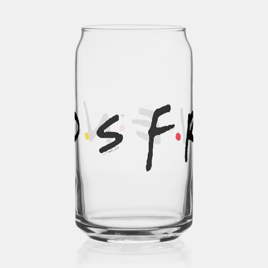 FRIENDS™ Logo Blikvorm Glas (Rechts)
