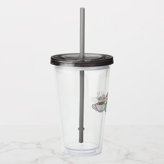 FRIENDS™ | Logo centrale Waterverf Acryl Drinkbeker (Rechts)