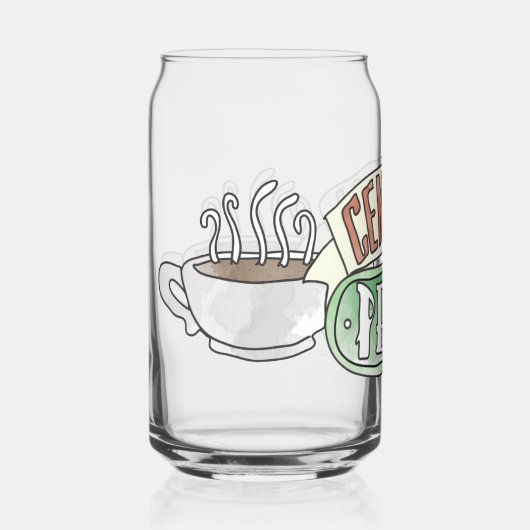 FRIENDS™ | Logo centrale Waterverf Blikvorm Glas (Voorkant)