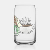 FRIENDS™ | Logo centrale Waterverf Blikvorm Glas (Achterkant)
