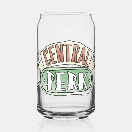 FRIENDS™ | Logo centrale Waterverf Blikvorm Glas (Links)