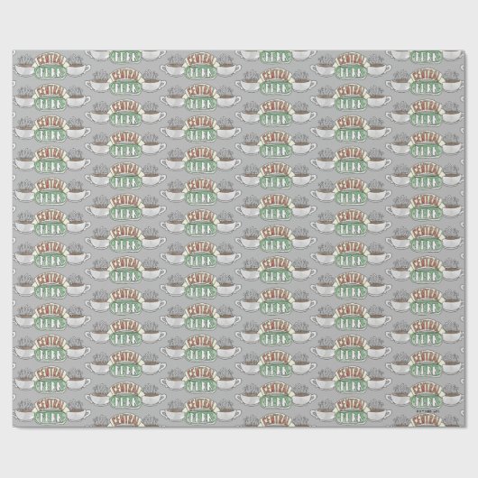 FRIENDS™ | Logo centrale Waterverf Cadeaupapier (Vlak)