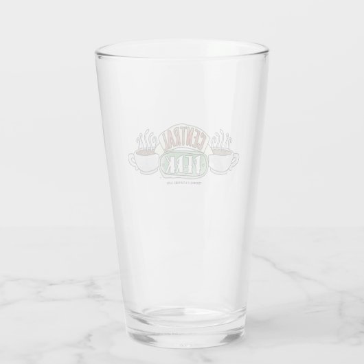 FRIENDS™ | Logo centrale Waterverf Glas (Achterkant)