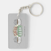FRIENDS™ | Logo centrale Waterverf Sleutelhanger (achterkant)