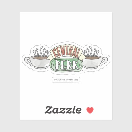 FRIENDS™ | Logo centrale Waterverf Sticker (Vel)