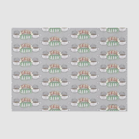 FRIENDS™ | Logo centrale Waterverf Tissuepapier (Voorkant)