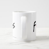 FRIENDS™ Logo Grote Koffiekop (Achterkant)