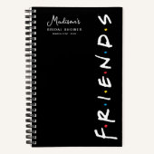 FRIENDS™ Logo | Huwelijks- Bruidsshower Cadeautje  Notitieboek (Voorkant)