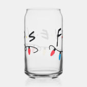 FRIENDS™ | Logo met kerstlampjes Blikvorm Glas (Rechts)