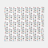 FRIENDS™ | Logo met kerstlampjes Fleece Deken (Voorkant (Horizontaal))