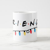 FRIENDS™ | Logo met kerstlampjes Grote Koffiekop (Voorkant)