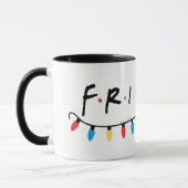 FRIENDS™ | Logo met kerstlampjes Mok (Links)