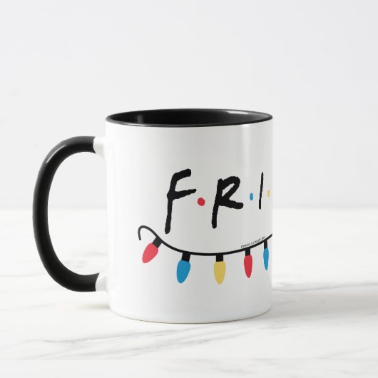 FRIENDS™ | Logo met kerstlampjes Mok (Links)