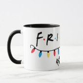 FRIENDS™ | Logo met kerstlampjes Mok (Links)