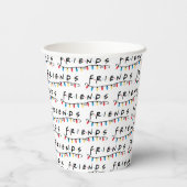 FRIENDS™ | Logo met kerstlampjes Papieren Bekers (Achterkant)