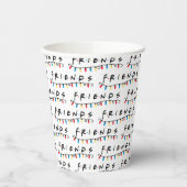 FRIENDS™ | Logo met kerstlampjes Papieren Bekers (Links)