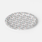 FRIENDS™ | Logo met kerstlampjes Papieren Bordje (Gekanteld)